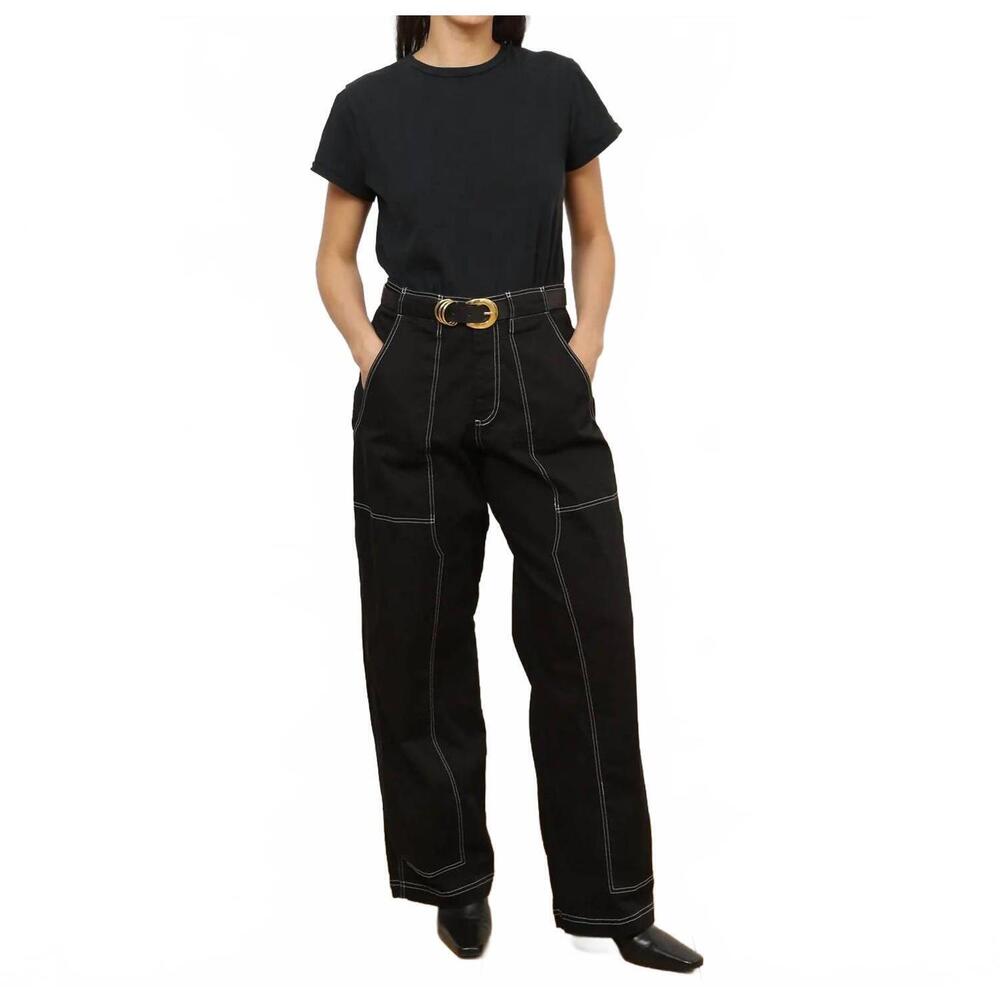 NEW LOUP jane carpenter pants in black - Picture 2 of 4